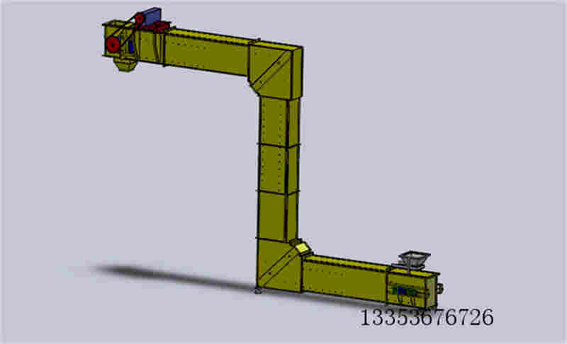 Z型提升機3D圖